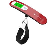 MYCARBON Luggage Scale Portable Digital Weight Scale for Travel Suitcase with Tare Function 110 Lb/ 50Kg Capacity (Red)