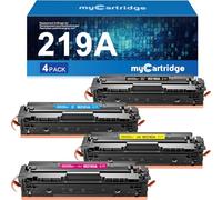 MYCARTRIDGE 219A Replacement for HP 219X 219A Compatible with HP Color Laserjet Pro MFP 3302FDWG Toner for MFP 3302SDWG 3302FDNG Toner for W2190A W2191A W2192A W2193A (Pack of 4)