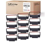 myCartridge ERC30 ERC-30 ERC 30 34 38 B/R Compatible with Ribbon Cartridge for use in ERC38 NK506 (Black Red, 12-Pack)