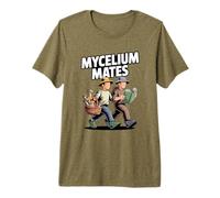Mycelium Mates Hunting Identification Wild Mushroom Foraging Premium T-Shirt