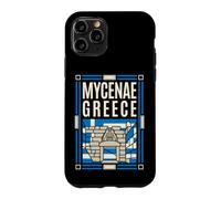 Mycenae Greece Flag Lion Gate Ancient Ruins Retro Art Case for iPhone 11 Pro