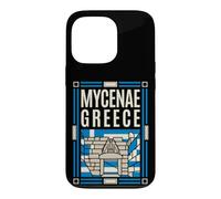 Mycenae Greece Flag Lion Gate Ancient Ruins Retro Art Case for iPhone 13 Pro