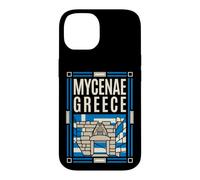 Mycenae Greece Flag Lion Gate Ancient Ruins Retro Art Case for iPhone 14