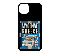 Mycenae Greece Flag Lion Gate Ancient Ruins Retro Art Case for iPhone 14 Plus