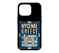 Mycenae Greece Flag Lion Gate Ancient Ruins Retro Art Case for iPhone 16 Pro