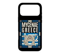 Mycenae Greece Flag Lion Gate Ancient Ruins Retro Art Case for iPhone 17 Pro Max
