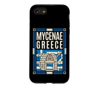 Mycenae Greece Flag Lion Gate Ancient Ruins Retro Art Case for iPhone SE (2020) / 7/8