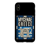 Mycenae Greece Flag Lion Gate Ancient Ruins Retro Art Case for iPhone XS Max