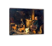 MYCGGDGH Edwin Landseer Canvas Print Wall Art Music Painting on Canvas edwin landseer Poster Picture for bedroom living room artwork wall decor50x40cm(20x16in) Framed