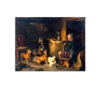 MYCGGDGH Edwin Landseer Canvas Print Wall Art Music Painting on Canvas edwin landseer Poster Picture for bedroom living room artwork wall decor40x30cm(16x12in) Frameless
