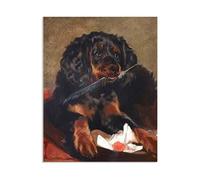 MYCGGDGH Edwin Landseer Canvas Print Wall Art Queen Victoria's Spaniel 'Tilco' Painting on Canvas edwin landseer Poster Picture for bedroom living room artwork wall decor105x80cm(41x31in) Frameless