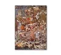 MYCGGDGH Famous Wall Art,The Fairy Feller's Master-Stroke,Oil Painting Reproductions,Abstract Classic Canvas Print Decor,Modern Big Canvas Art Wall Poster 40x56cm Frameless