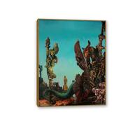 MYCGGDGH Max Ernst Poster The endless night Reproductions of Famous Paintings Surrealism Wall Art Canvas Max Ernst Wall Decor for Living Room Gifts90x70cm(36x28in) Framed