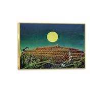 MYCGGDGH Max Ernst Poster The Entire City Reproductions of Famous Paintings Surrealism Wall Art Canvas Max Ernst Wall Decor for Living Room Gifts100x70cm(39x28in) Framed