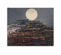 MYCGGDGH Max Ernst Poster The Petrified City Reproductions of Famous Paintings Surrealism Wall Art Canvas Max Ernst Wall Decor for Living Room Gifts65x50cm(26x19in) Frameless