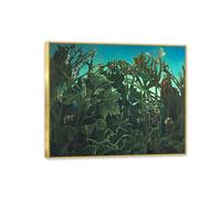 MYCGGDGH Max Ernst Wall Art Reproductions on Canvas La joie de vive The Joy of Life Surrealism Poster Max Ernst Home Wall Decor for Bedroom Office Gallery Gifts40x30cm(16x12in) Framed