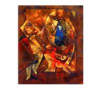 MYCGGDGH Max Ernst Wall Art Reproductions on Canvas Sunday Afternoon on the Champs Elysées Surrealism Poster Max Ernst Home Wall Decor for Bedroom Office Gallery Gifts40x30cm(16x12in) Frameless