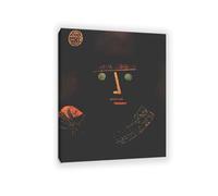 MYCGGDGH Paul Klee Canvas Wall Art Black Knight Poster Vintage Classic Oil Painting Master Painting Print Suitable Living Room Office Cool Wall Decor90x70cm(35x28in) Framed