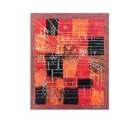 MYCGGDGH Paul Klee Canvas Wall Art Configuration Perspective Poster Vintage Classic Oil Painting Master Painting Print Suitable Living Room Office Cool Wall Decor90x70cm(35x28in) Frameless