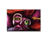 MYCGGDGH Paul Klee Canvas Wall Art Fate of Two Sisters Poster Vintage Classic Oil Painting Master Painting Print Suitable Living Room Office Cool Wall Decor65x40cm(26x16in) Frameless