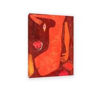 MYCGGDGH Paul Klee Canvas Wall Art Fragmenta Veneris Poster Vintage Classic Oil Painting Master Painting Print Suitable Living Room Office Cool Wall Decor100x70cm(33x28in) Framed