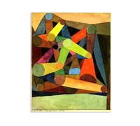 MYCGGDGH Paul Klee Canvas Wall Art Geöffneter Berg Poster Vintage Classic Oil Painting Master Painting Print Suitable Living Room Office Cool Wall Decor65x50cm(26x19in) Frameless