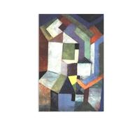 MYCGGDGH Paul Klee Canvas Wall Art Pious northern landscape Poster Vintage Classic Oil Painting Master Painting Print Suitable Living Room Office Cool Wall Decor105x70cm(41x28in) Frameless