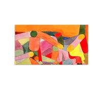 MYCGGDGH Paul Klee Canvas Wall Art Red Balloon Poster Vintage Classic Oil Painting Master Painting Print Suitable Living Room Office Cool Wall Decor145x80cm(57x32in) Frameless