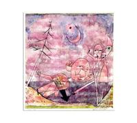 MYCGGDGH Paul Klee Canvas Wall Art Scene on the Water Poster Vintage Classic Oil Painting Master Painting Print Suitable Living Room Office Cool Wall Decor35x30cm(14x12in) Frameless