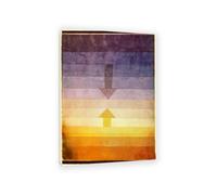 MYCGGDGH Paul Klee Canvas Wall Art Separation in the Evening Poster Vintage Classic Oil Painting Master Painting Print Suitable Living Room Office Cool Wall Decor85x60cm(33x24in) Framed