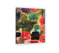 MYCGGDGH Paul Klee Canvas Wall Art Small Landscape Poster Vintage Classic Oil Painting Master Painting Print Suitable Living Room Office Cool Wall Decor90x70cm(35x28in) Framed