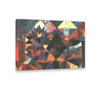 MYCGGDGH Paul Klee Canvas Wall Art The Light and So Much Else Poster Vintage Classic Oil Painting Master Painting Print Suitable Living Room Office Cool Wall Decor70x50cm(28x20in) Framed