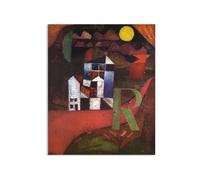 MYCGGDGH Paul Klee Canvas Wall Art Villa R Poster Vintage Classic Oil Painting Master Painting Print Suitable Living Room Office Cool Wall Decor40x30cm(16x12in) Frameless