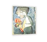 MYCGGDGH Paul Klee Canvas Wall Art Woman with Tomato Poster Vintage Classic Oil Painting Master Painting Print Suitable Living Room Office Cool Wall Decor40x30cm(16x12in) Framed