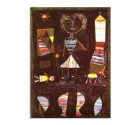 MYCGGDGH Paul Klee Wall Art Puppet theater Poster surrealism Canvas Art Print by Paul Klee Painting picture artwork Bedroom Living Room Office Wall Decor110x80cm(43x31in) Frameless