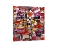 MYCGGDGH Paul Klee Wall Art Rose Garden Poster surrealism Canvas Art Print by Paul Klee Painting picture artwork Bedroom Living Room Office Wall Decor48x40cm(19x16in) Framed