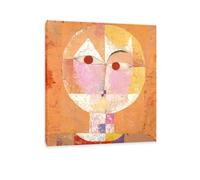 MYCGGDGH Paul Klee Wall Art Senecio Poster surrealism Canvas Art Print by Paul Klee Painting picture artwork Bedroom Living Room Office Wall Decor70x60cm(28x24in) Framed
