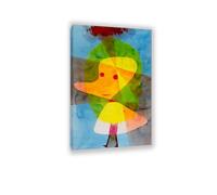 MYCGGDGH Paul Klee Wall Art Small Garden Ghost Poster surrealism Canvas Art Print by Paul Klee Painting picture artwork Bedroom Living Room Office Wall Decor95x60cm(37x24in) Framed