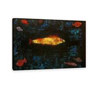 MYCGGDGH Paul Klee Wall Art The Golden Fish Poster surrealism Canvas Art Print by Paul Klee Painting picture artwork Bedroom Living Room Office Wall Decor105x70cm(41x28in) Framed