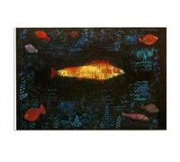 MYCGGDGH Paul Klee Wall Art The Golden Fish Poster surrealism Canvas Art Print by Paul Klee Painting picture artwork Bedroom Living Room Office Wall Decor105x70cm(41x28in) Frameless