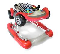 MyChild Coupe Walker, Red, 3 in 1 - Activity Centre Baby Walker - Easy Compact fold Frame for Storage - 6 Months + Anti Fall Blocks for Extra Safety and 3 Height Adjustment