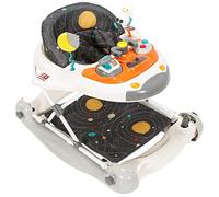 MyChild Space Shuttle 3 in 1 Walker Rocker, Cosmic Grey Activity Centre Baby Walker - Easy compact fold Frame for Storage - 6 Months + Anti Fall Blocks for Extra Safety and 3 Height Adjustment.