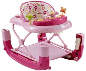 MyChild Walk'n'Rock 2-in-1 Baby Walker Pink