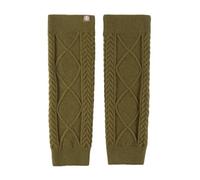 MYCISU1 Pair Thick Womens Lower Leg Warmers Winter Boot Cuffs Warm Knit For Ladies One Size-Olive Green-One Size