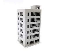 Mycity N Scale Building 1:150 and 1:100 Train Railway Modern City Mall Buildings House Assembled Architectural for Model Train Layout (1/150)