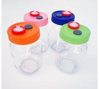 Myco Mojo Set of 4 Liquid Culture Jars and Lids