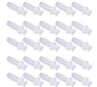 MycologyLids Female Luer Lock to Barb Connector 1/4"" (6.4mm) PP Tubing/Hose Barb Adapter (10), Clear