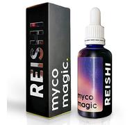 MycoMagic Reishi Mushroom, High Strength Triple Extracted Tincture, 1 x 50ml Dropper Bottle, Grown and Manufactured in The UK