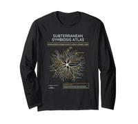 Mycorrhizal Fungi Network Mushroom Science Forest Ecology Long Sleeve T-Shirt