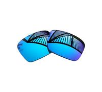 MYCOURAG Replacement Lenses Compatible with Oakley Jupiter Sqaured OO9135 Sunglass - Ice Blue Mirror Coated Polarized